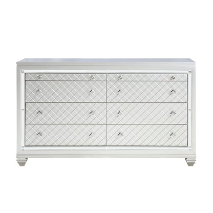 Leesa Silver Dresser - 1430-5 - Bien Home Furniture &amp; Electronics