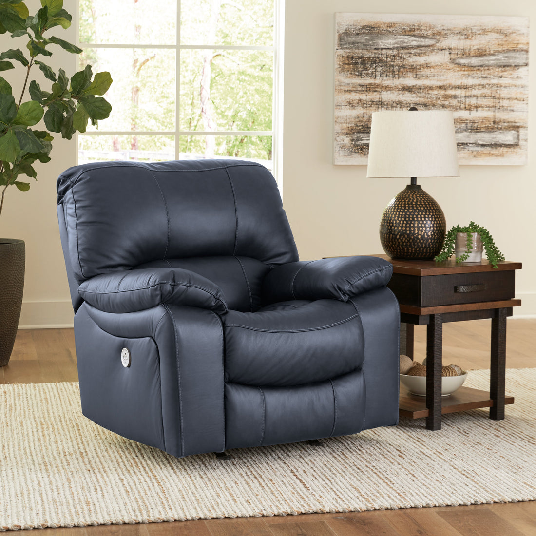 Leesworth Ocean Power Recliner - U4380998 - Bien Home Furniture & Electronics