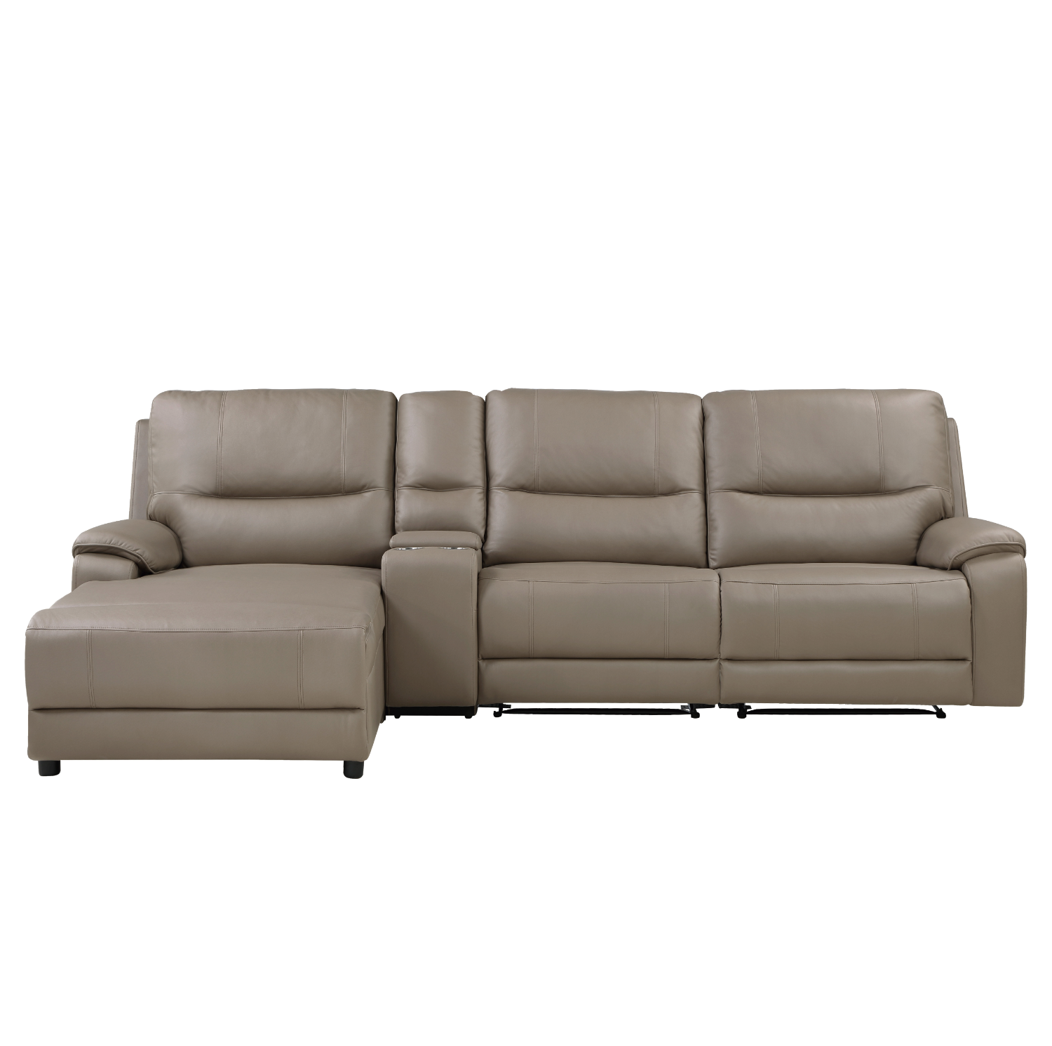 LeGrande Taupe Modular LAF Power Reclining Sectional - 9429TP*4LCRRPWH - Bien Home Furniture &amp; Electronics