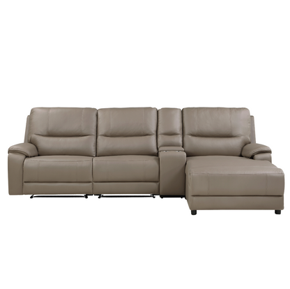 LeGrande Taupe Modular RAF Power Reclining Sectional - 9429TP*4RCLRPWH - Bien Home Furniture &amp; Electronics