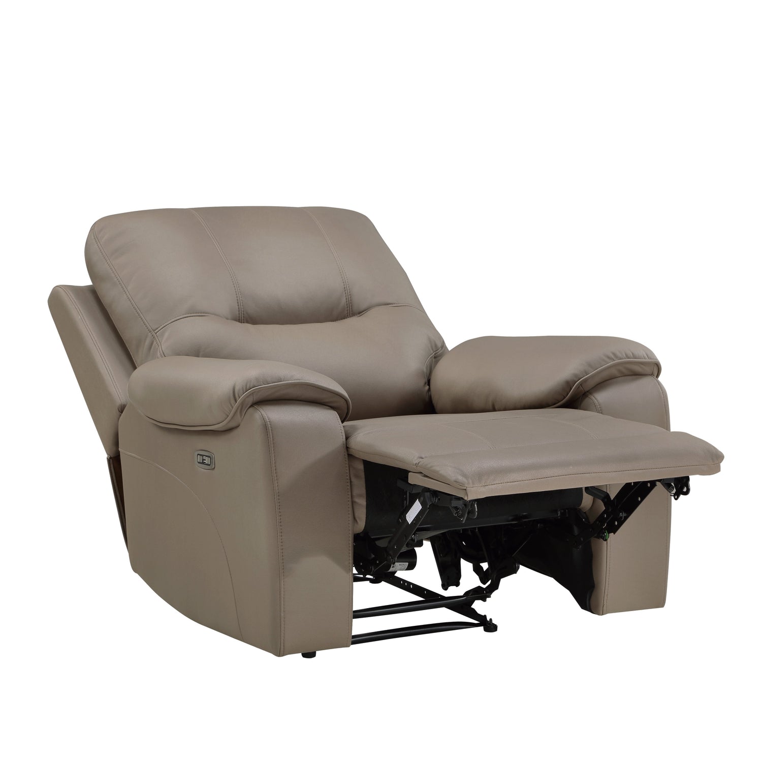 LeGrande Taupe Power Reclining Chair - 9429TP-1PWH - Bien Home Furniture &amp; Electronics