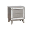 Leighton 2-Drawer Nightstand Metallic Mercury - 204922 - Bien Home Furniture & Electronics