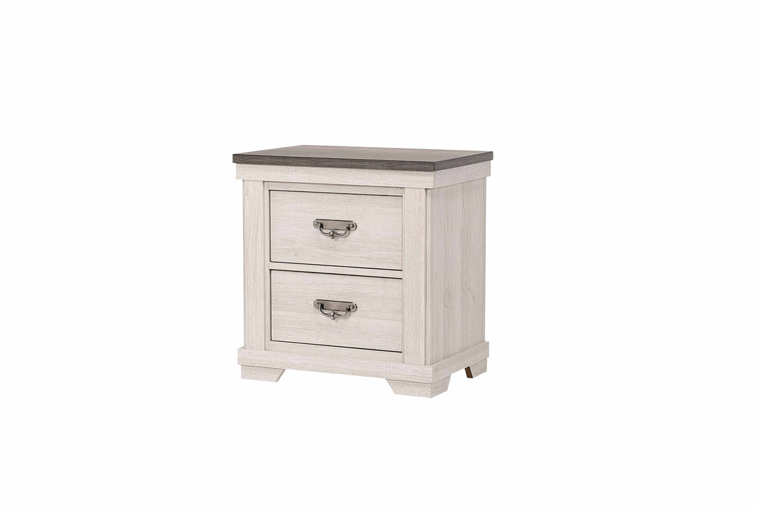 Leighton Cream/Brown Nightstand - B8180-2 - Bien Home Furniture & Electronics