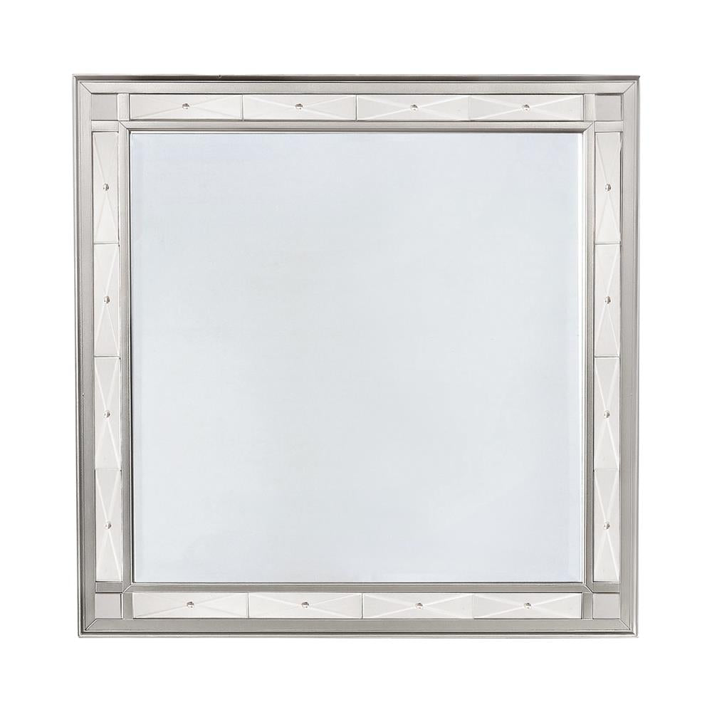 Leighton Metallic Mercury Beveled Mirror - 204924 - Bien Home Furniture &amp; Electronics