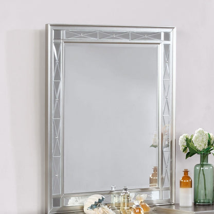 Leighton Metallic Mercury Vanity Mirror - 204928 - Bien Home Furniture &amp; Electronics
