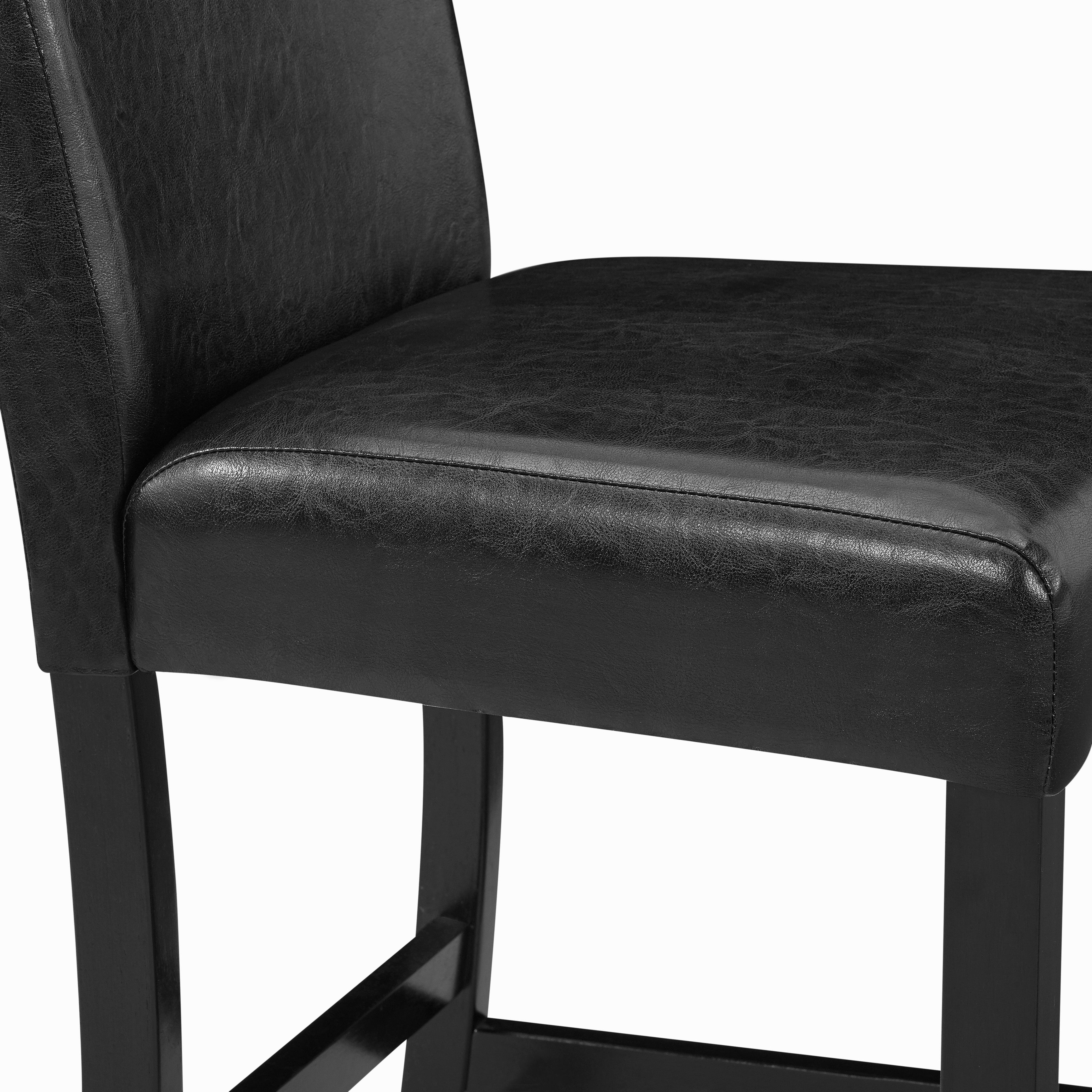 Lennon Black/White Faux Leather 5-Piece Counter Height Set - 1715SET-PU - Bien Home Furniture &amp; Electronics