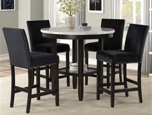 Lennon Counter Side Chair, Set of 2 - 1715S-24-BK - Bien Home Furniture &amp; Electronics