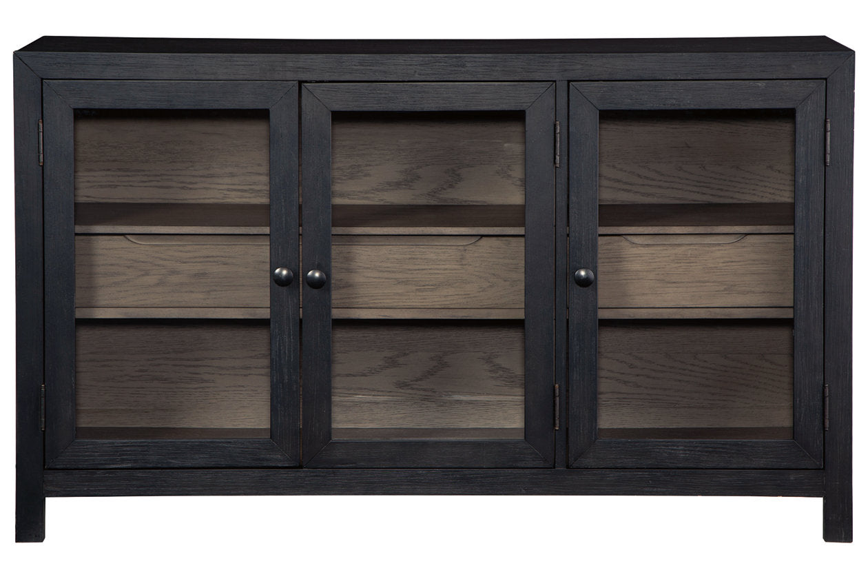 Lenston Black/Gray Accent Cabinet - A4000508 - Bien Home Furniture &amp; Electronics