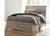Lettner Light Gray Full Sleigh Bed - SET | B733-183 | B733-84S | B733-87 - Bien Home Furniture & Electronics