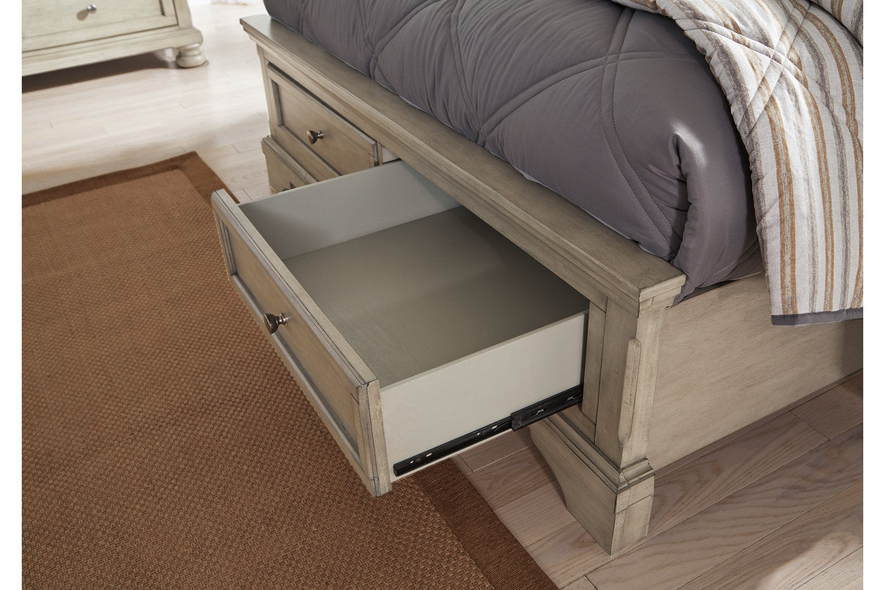 Lettner Light Gray Full Sleigh Bed - SET | B733-183 | B733-84S | B733-87 - Bien Home Furniture &amp; Electronics