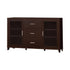 Lewes 2-Door TV Stand with Adjustable Shelves Cappuccino - 700881 - Bien Home Furniture & Electronics