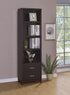 Lewes Cappuccino 2-Drawer Media Tower - 700882 - Bien Home Furniture & Electronics