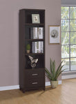 Lewes Cappuccino 2-Drawer Media Tower - 700882 - Bien Home Furniture & Electronics