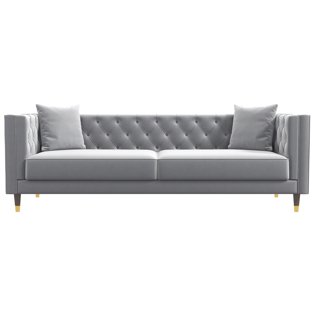 Lewis Light Gray Velvet Sofa - MDM01882 - Bien Home Furniture &amp; Electronics