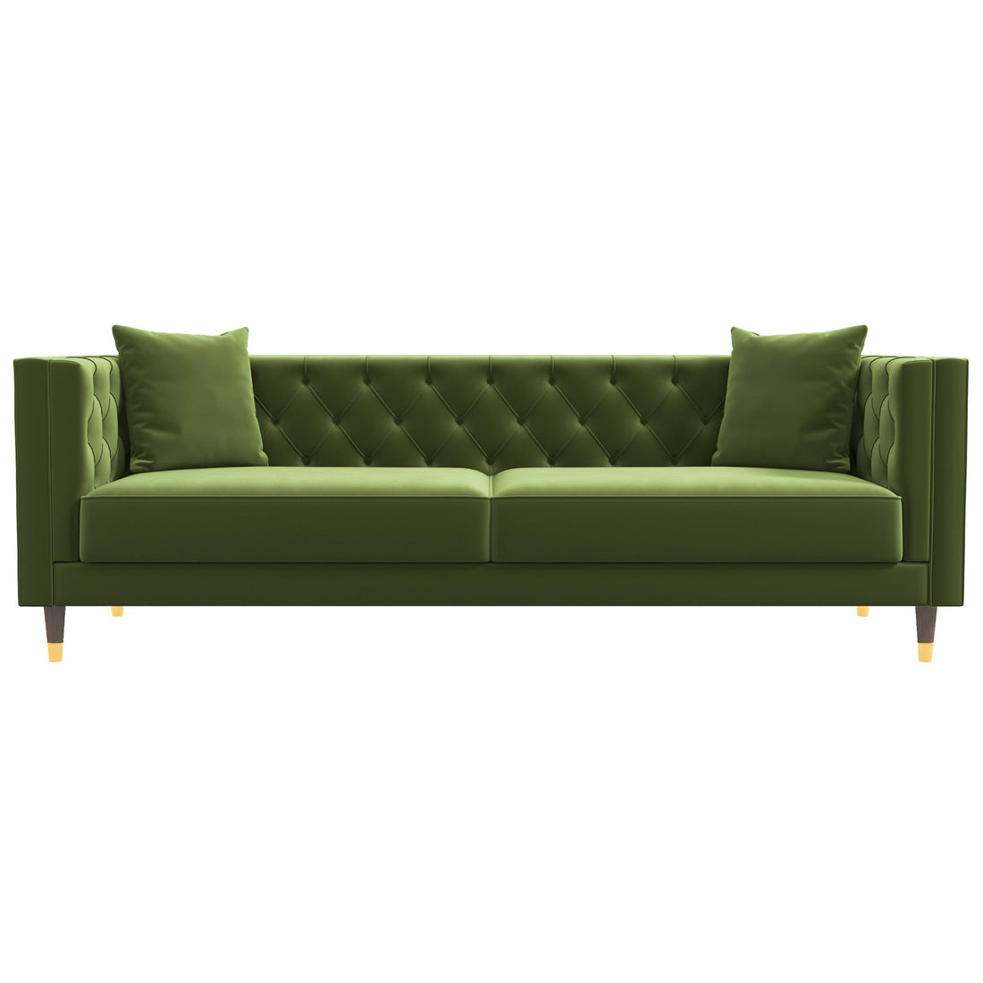 Lewis Olive Green Velvet Sofa - MDM01880 - Bien Home Furniture & Electronics