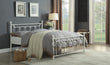 Lia White Full Metal Platform Bed - 2048FW-1 - Bien Home Furniture & Electronics