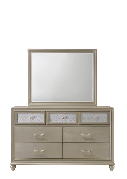 Lila Champagne Bedroom Mirror (Mirror Only) - B4390-11 - Bien Home Furniture &amp; Electronics
