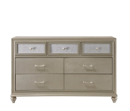 Lila Champagne Dresser - B4390-1 - Bien Home Furniture &amp; Electronics