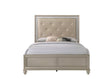 Lila Champagne Full Upholstered Panel Bed - SET | B4390-F-HBFB | B4390-FT-RAIL - Bien Home Furniture & Electronics