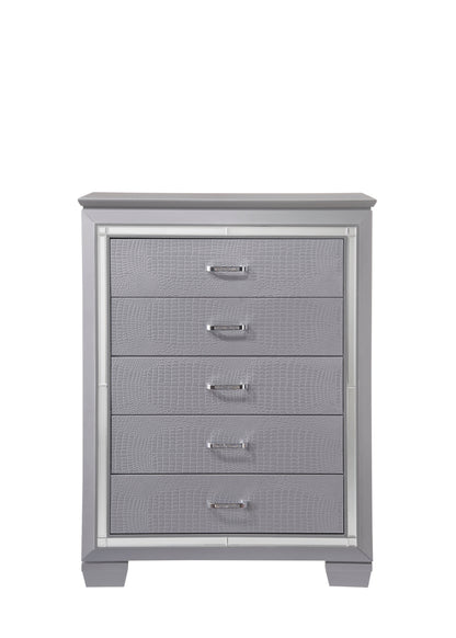 Lillian Silver Chest - B7100-4 - Bien Home Furniture &amp; Electronics