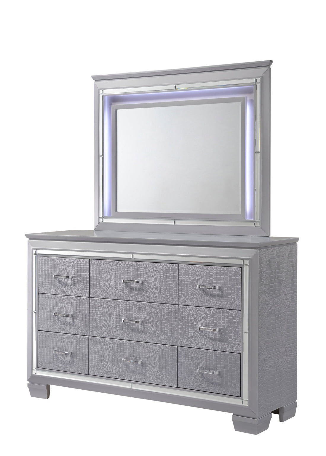 Lillian Silver Dresser - B7100-1 - Bien Home Furniture &amp; Electronics