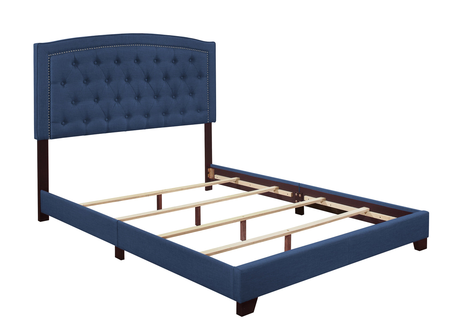 Linda Blue Queen Upholstered Bed - SH275BLU-1 - Bien Home Furniture &amp; Electronics
