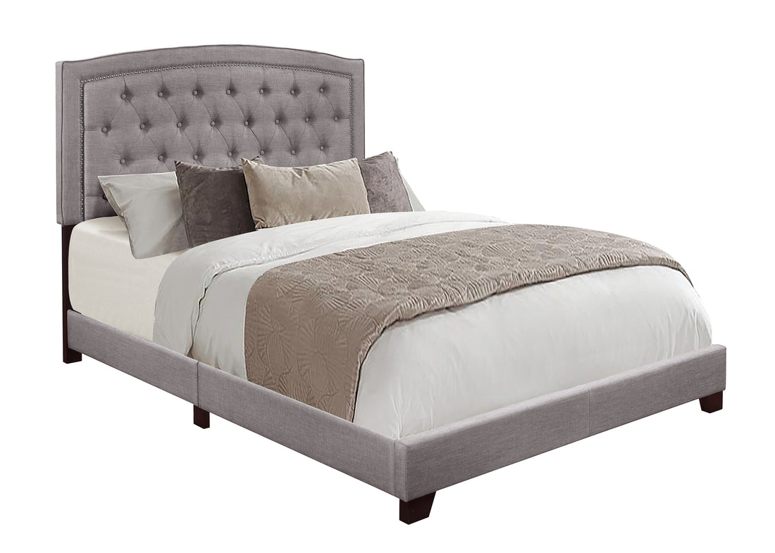 Linda Gray King Upholstered Bed - SH275KGRY-1 - Bien Home Furniture & Electronics
