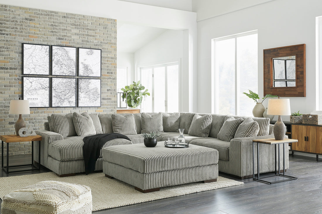 Lindyn Fog 5-Piece LAF Sectional - SET | 2110516 | 2110565 | 2110577 | 2110546(2) | 2110508 | 2110521 - Bien Home Furniture & Electronics