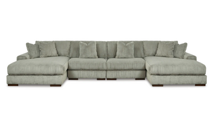 Lindyn Fog Double Chaise Sectional - SET | 2110517 | 2110546 | 2110546 | 2110516 - Bien Home Furniture &amp; Electronics