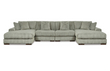 Lindyn Fog Double Chaise Sectional - SET | 2110517 | 2110546 | 2110546 | 2110516 - Bien Home Furniture & Electronics