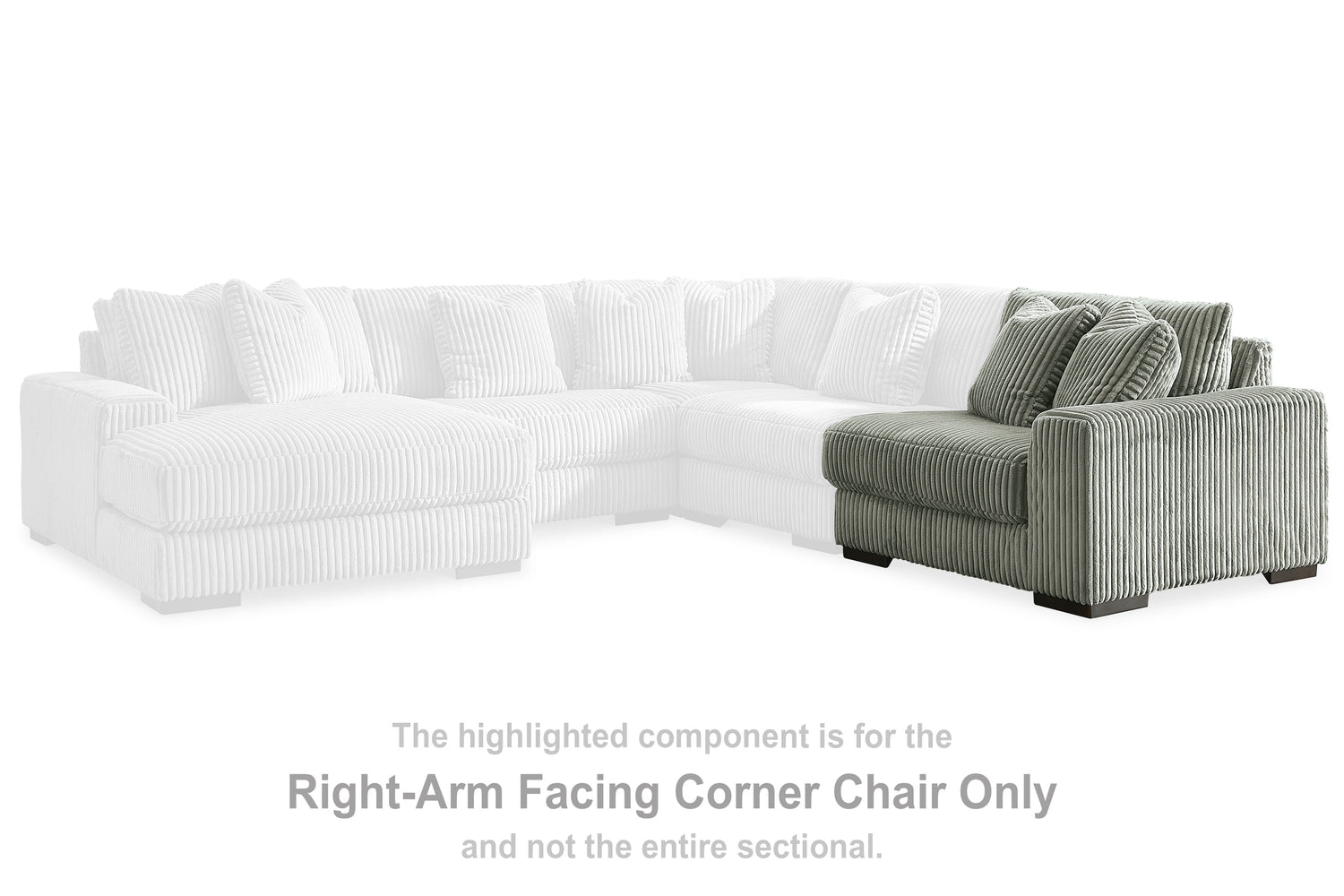 Lindyn Fog Right-Arm Facing Corner Chair - 2110565 - Bien Home Furniture &amp; Electronics