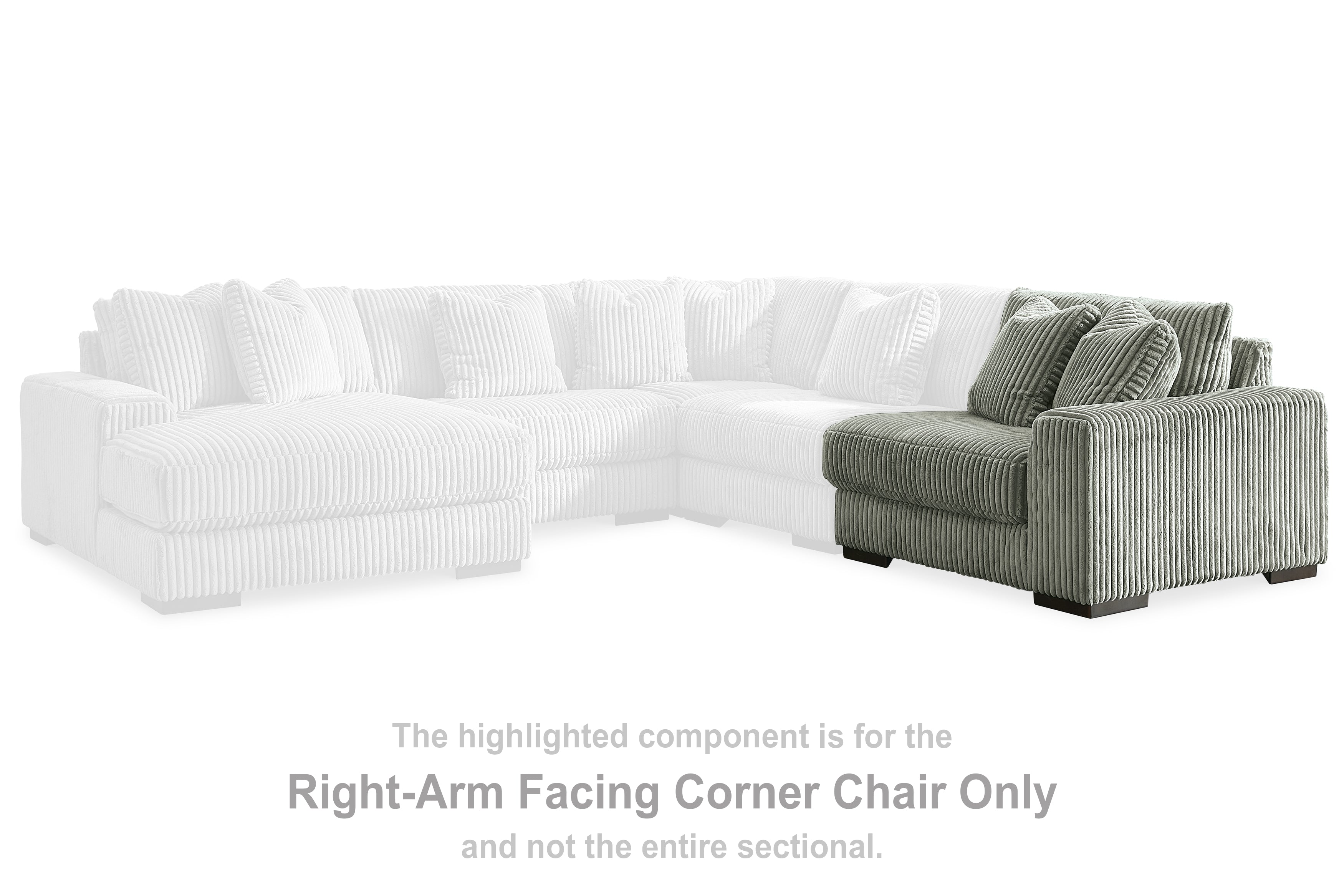 Lindyn Fog Right-Arm Facing Corner Chair - 2110565 - Bien Home Furniture &amp; Electronics