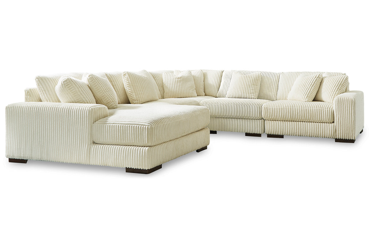 Lindyn Ivory 5-Piece LAF Sectional - SET | 2110416 | 2110465 | 2110477 | 2110446(2) - Bien Home Furniture &amp; Electronics