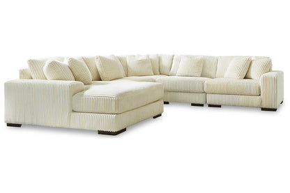 Lindyn Ivory 5-Piece LAF Sectional - SET | 2110416 | 2110465 | 2110477 | 2110446(2) - Bien Home Furniture &amp; Electronics