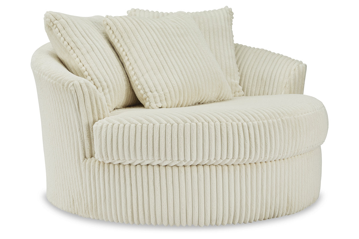 Lindyn Ivory Oversized Swivel Accent Chair - 2110421 - Bien Home Furniture &amp; Electronics