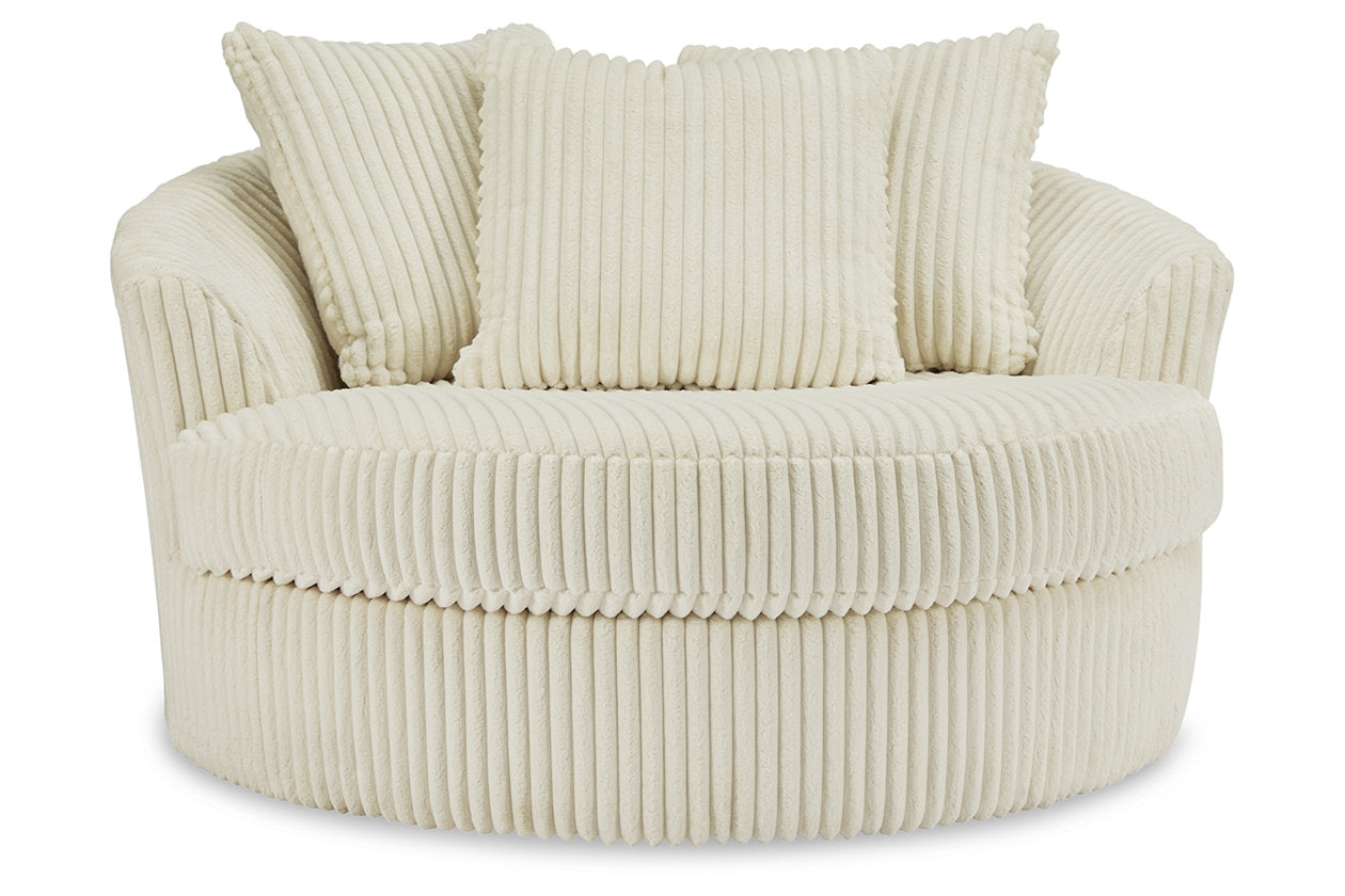 Lindyn Ivory Oversized Swivel Accent Chair - 2110421 - Bien Home Furniture &amp; Electronics