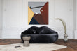 Lips Black Velvet Settee - LIPSBLACK-L - Bien Home Furniture & Electronics