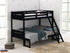 Littleton Black Twin/Full Bunk Bed - 405052BLK - Bien Home Furniture & Electronics