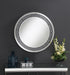 Lixue Silver Round Wall Mirror with LED Lighting - 961428 - Bien Home Furniture & Electronics