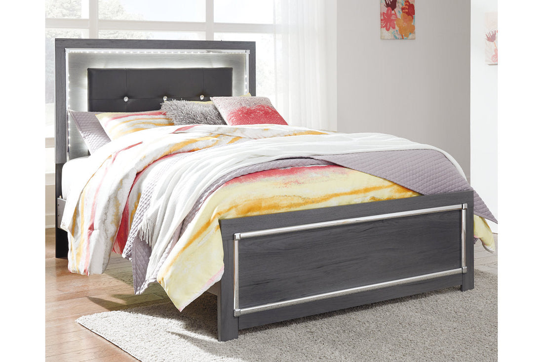 Lodanna Gray Full Panel Bed - SET | B214-84 | B214-86 | B214-87 - Bien Home Furniture &amp; Electronics