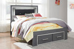 Lodanna Gray Full Panel Rails - B214-86 - Bien Home Furniture &amp; Electronics