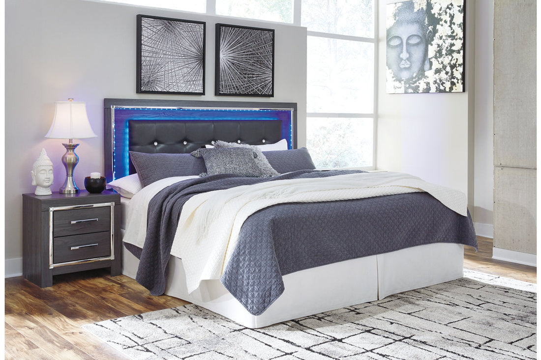 Lodanna Gray King/California King Upholstered Panel Headboard - B214-58 - Bien Home Furniture &amp; Electronics