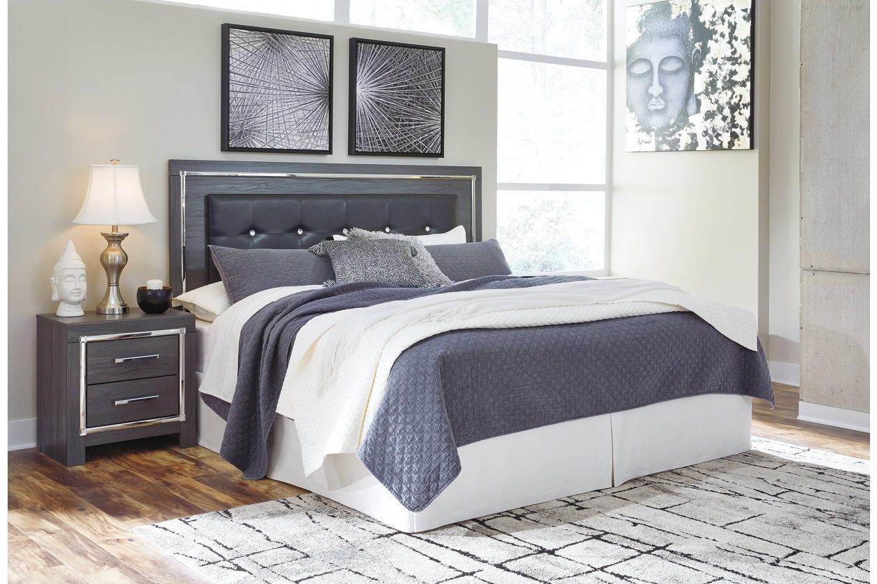 Lodanna Gray King/California King Upholstered Panel Headboard - B214-58 - Bien Home Furniture &amp; Electronics