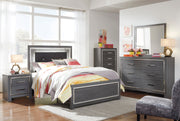 Lodanna Gray LED Panel Youth Bedroom Set - SET | B214-84 | B214-86 | B214-87 | B214-31 | B214-36 | B214-92 - Bien Home Furniture & Electronics