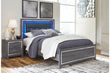 Lodanna Gray Queen Panel Bed - SET | B214-54 | B214-57 | B214-96 - Bien Home Furniture & Electronics
