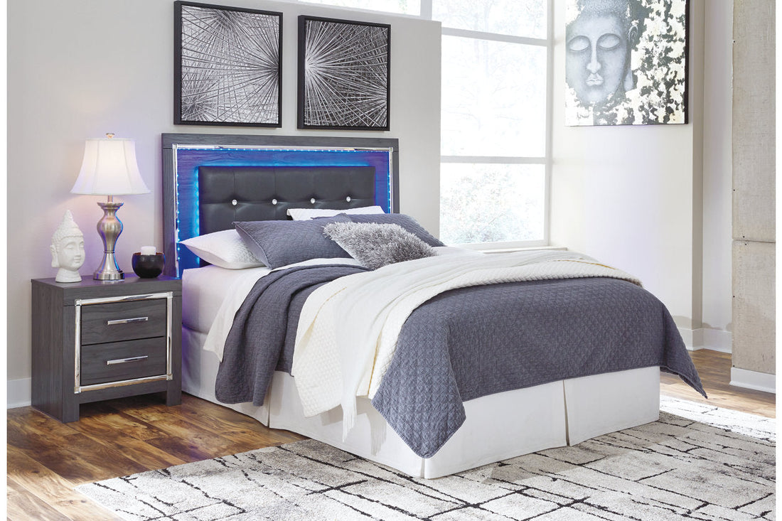 Lodanna Gray Queen Upholstered Panel Headboard - B214-57 - Bien Home Furniture &amp; Electronics