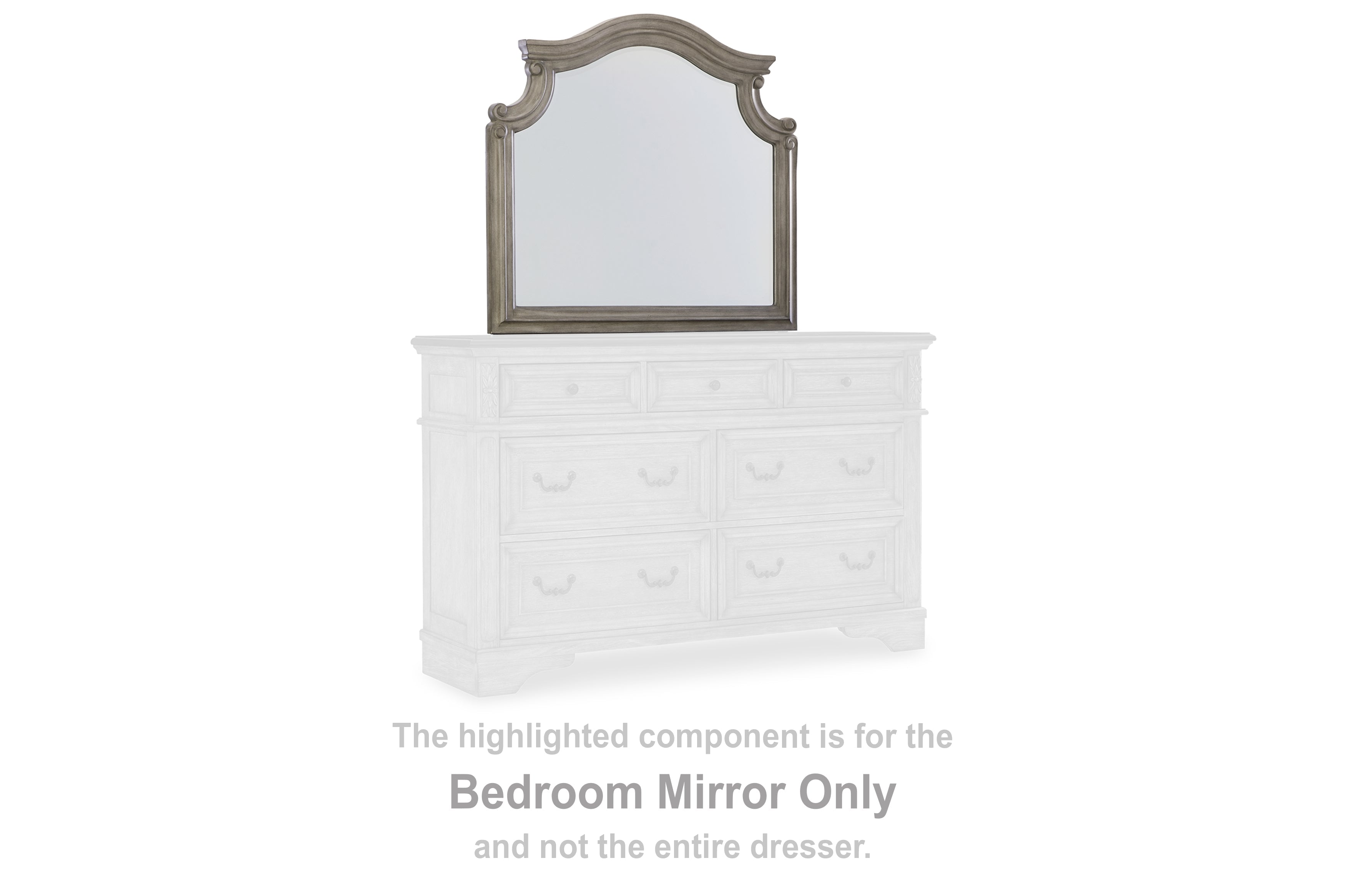Lodenbay Antique Gray Bedroom Mirror (Mirror Only) - B751-36 - Bien Home Furniture &amp; Electronics