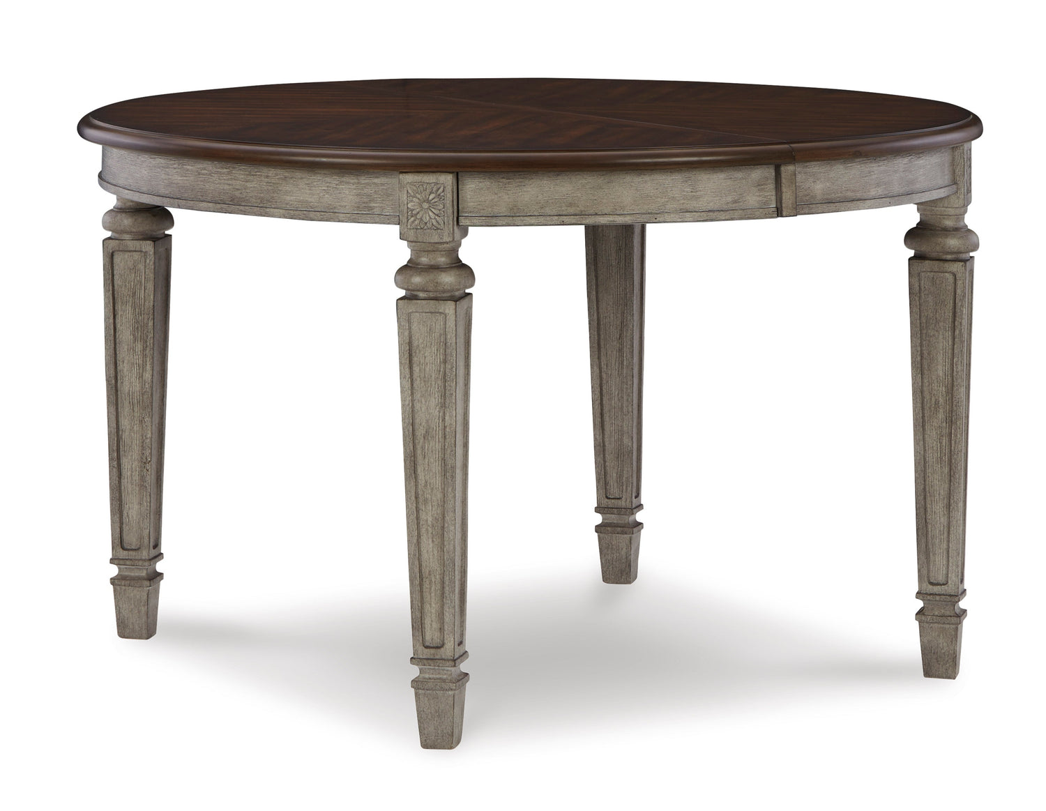 Lodenbay Antique Gray Extendable Round/Oval Dining Set - SET | D751-35 | D751-01(4) - Bien Home Furniture &amp; Electronics