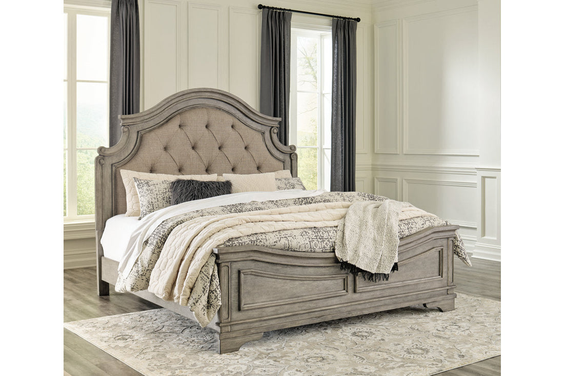 Lodenbay Antique Gray King Panel Bed - SET | B751-56 | B751-58 | B751-97 - Bien Home Furniture & Electronics