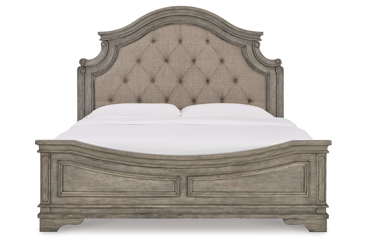 Lodenbay Antique Gray King Panel Bed - SET | B751-56 | B751-58 | B751-97 - Bien Home Furniture &amp; Electronics